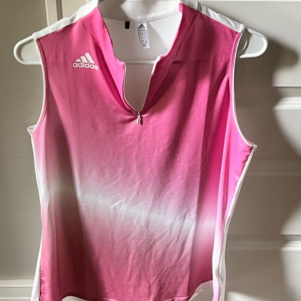 Adidas sleeveless golf shirt